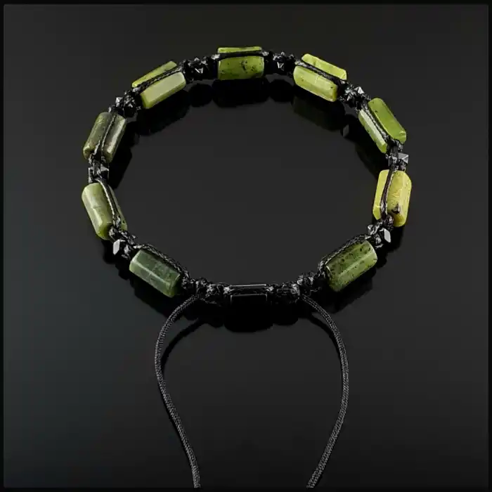 Yeşim Taşı Basic Bileklik 8x11mm Ayarlanabilir