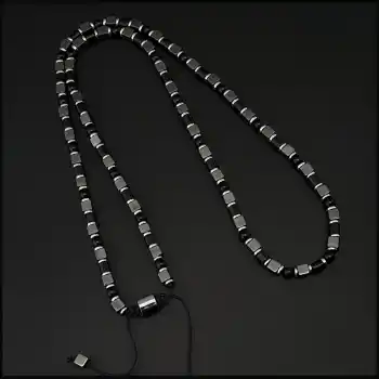 Küp Hematit ve Akik Taşı Kolye