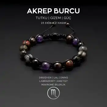 Akrep Burcu Makrome Bileklik