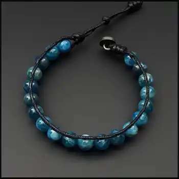 Apatit Taşı Tek Sıra Bohem Bileklik