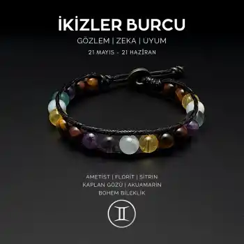 İkizler Burcu Bohem Bileklik