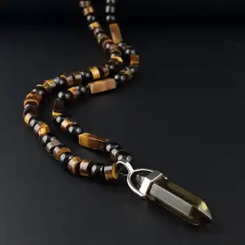 Kaplan Gözü, Akik, Dumanlı Kuvars Kolye