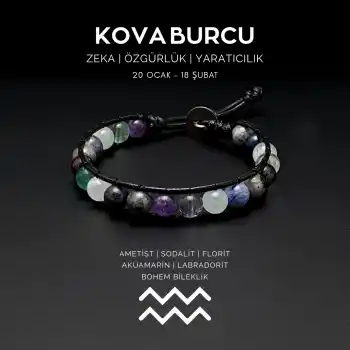 Kova Burcu Bohem Bileklik