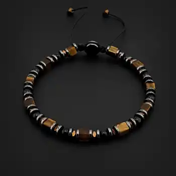 Küp Kaplan Gözü, Akik Taşı ve Hematit Taşı Bileklik