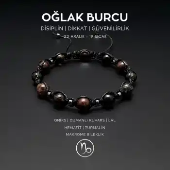 Oğlak Burcu Makrome Bileklik