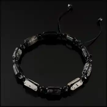 Rutilli Kuvars Basic Bileklik 8x11mm Ayarlanabilir