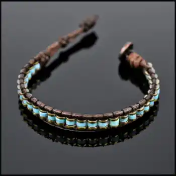 Turkuaz Taşı Slim Silindir Bileklik