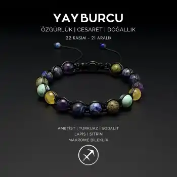Yay Burcu Makrome Bileklik