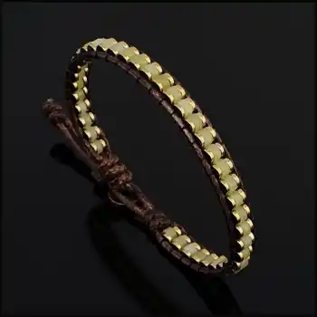 Yeşim Taşı ve Hematit Taşı Slim Silindir Bileklik