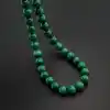 Orijinal Doğal Taş Tesbih, 8mm Malahit (Malakit) Taşı 33lü Tesbih, Erkek Hediye, El Yapımı Tesbih