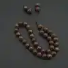 Orijinal Doğal Taş Tesbih, 8mm Bronzit Taşı 33lü Tesbih, Erkek Hediye, El Yapımı Tesbih