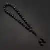 Orijinal Doğal Taş 8mm Dark Kaplan Gözü 33lü Tesbih, Erkek Hediye, El Yapımı Tesbih