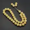 Orijinal Doğal Taş 8mm Kalsit 33lü Tesbih, Erkek Hediye, El Yapımı Tesbih