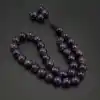 Orijinal Doğal Taş 8mm Ametist Taşı 33lü Tesbih, Erkek Hediye, El Yapımı Tesbih