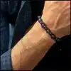 Ametist Taşı Küre Makrome Bileklik
