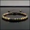 Jasper ve Kan Taşı Makrome Bileklik