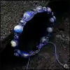 Lapis Lazuli Küre Makrome Bileklik