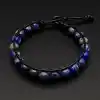 Orijinal Doğal Taş Üst Kalite Lapis Lazuli Tek Sıra Bohem Bileklik