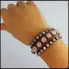 Pembe Kuvars Taşı (Aşk Taşı) Bileklik