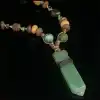 Yeşil Aventurin Uçlu Bohem Kolye
