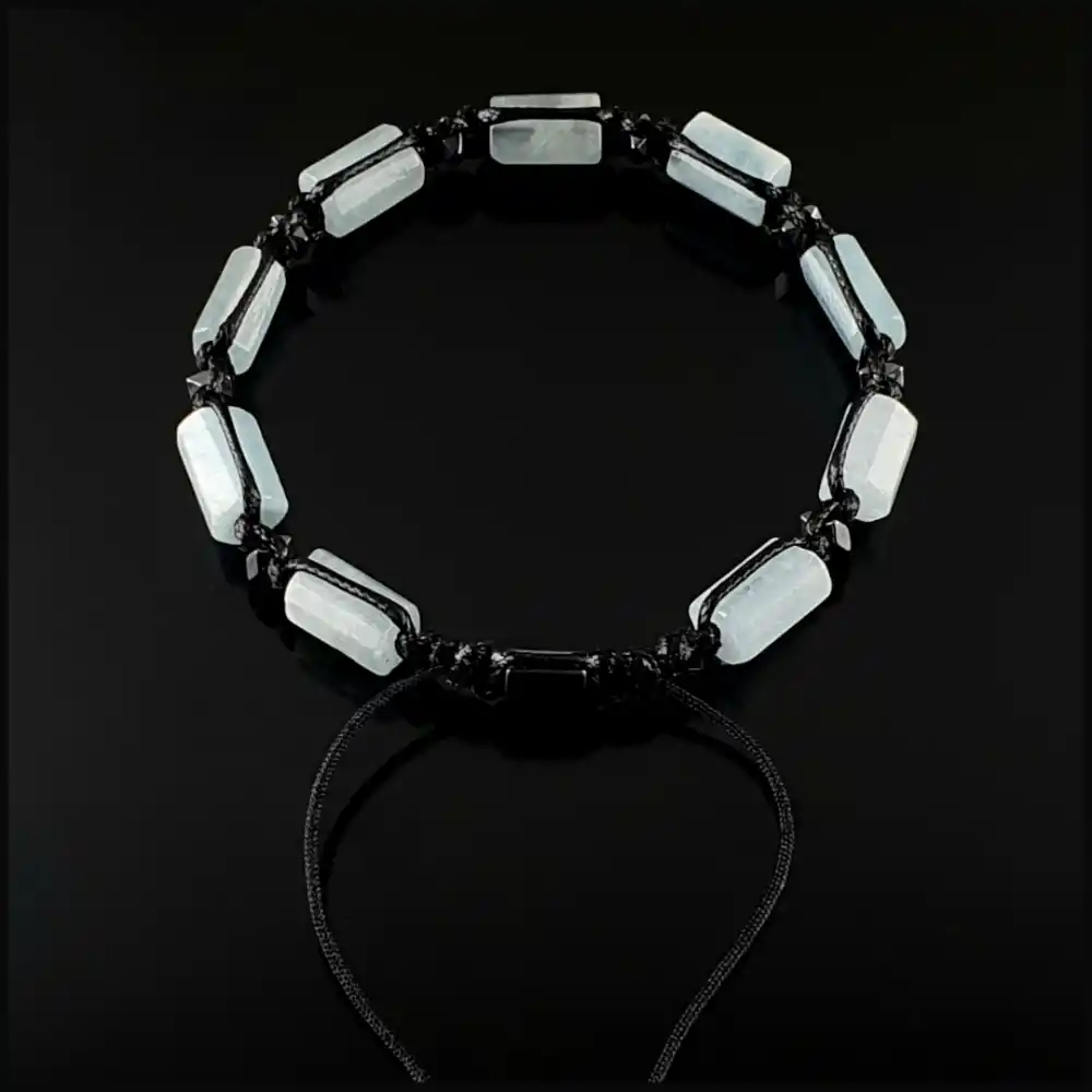 Akuamarin Basic Bileklik 8x11mm Ayarlanabilir