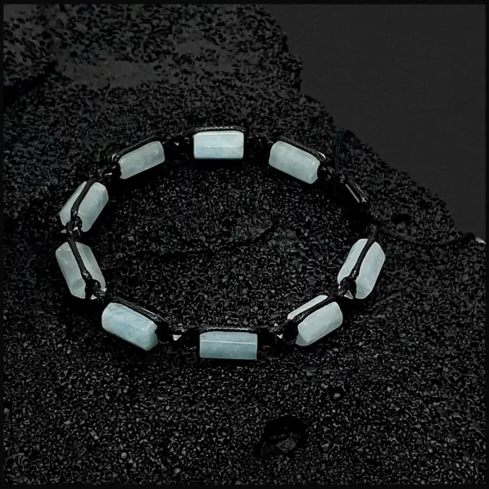 Akuamarin Basic Bileklik 8x11mm Ayarlanabilir