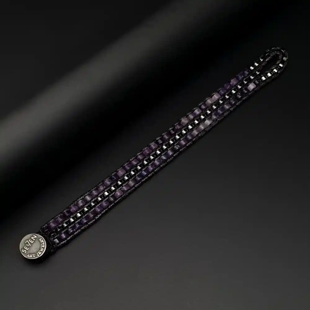 Ametist ve Hematit Tarz Bileklik