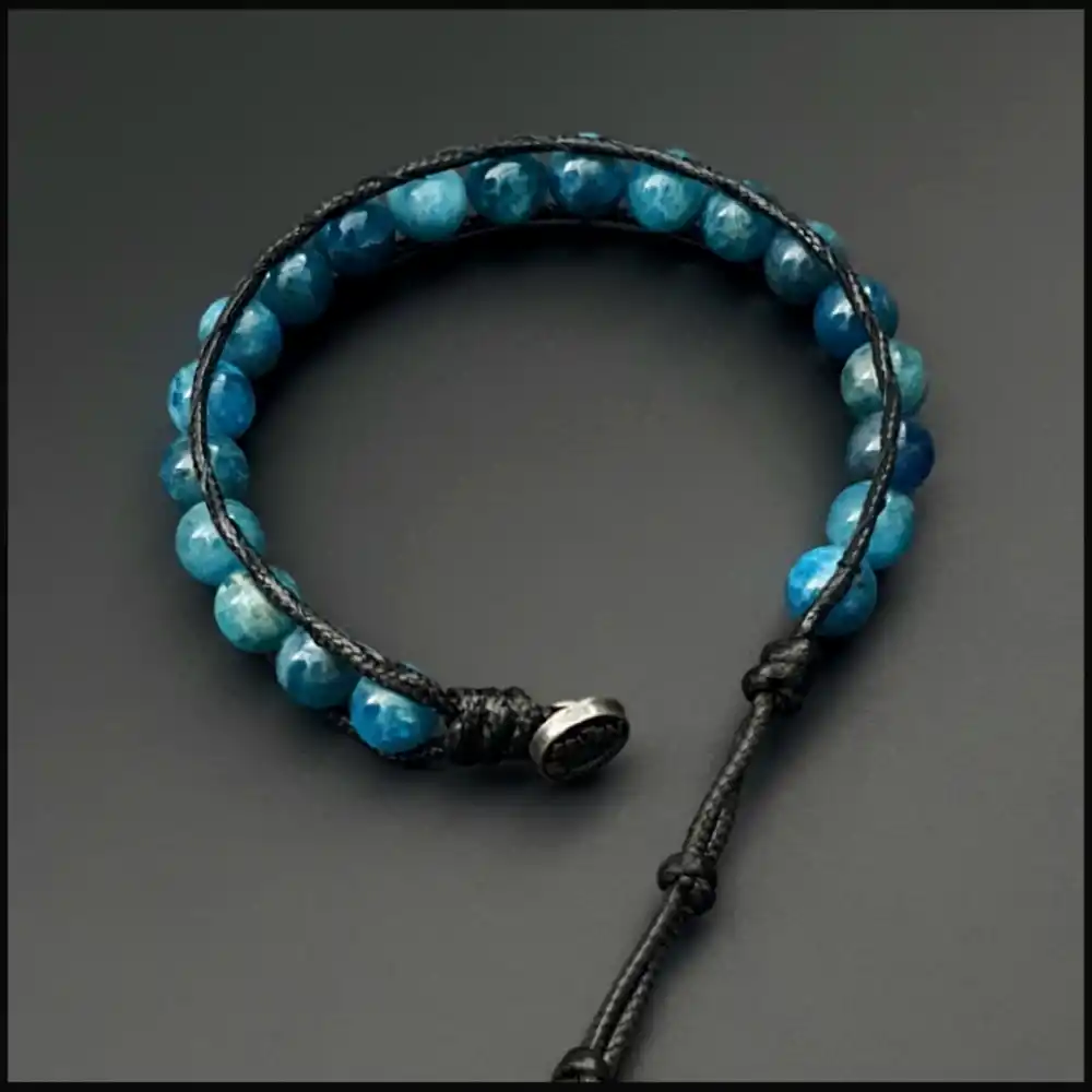 Apatit Taşı Tek Sıra Bohem Bileklik