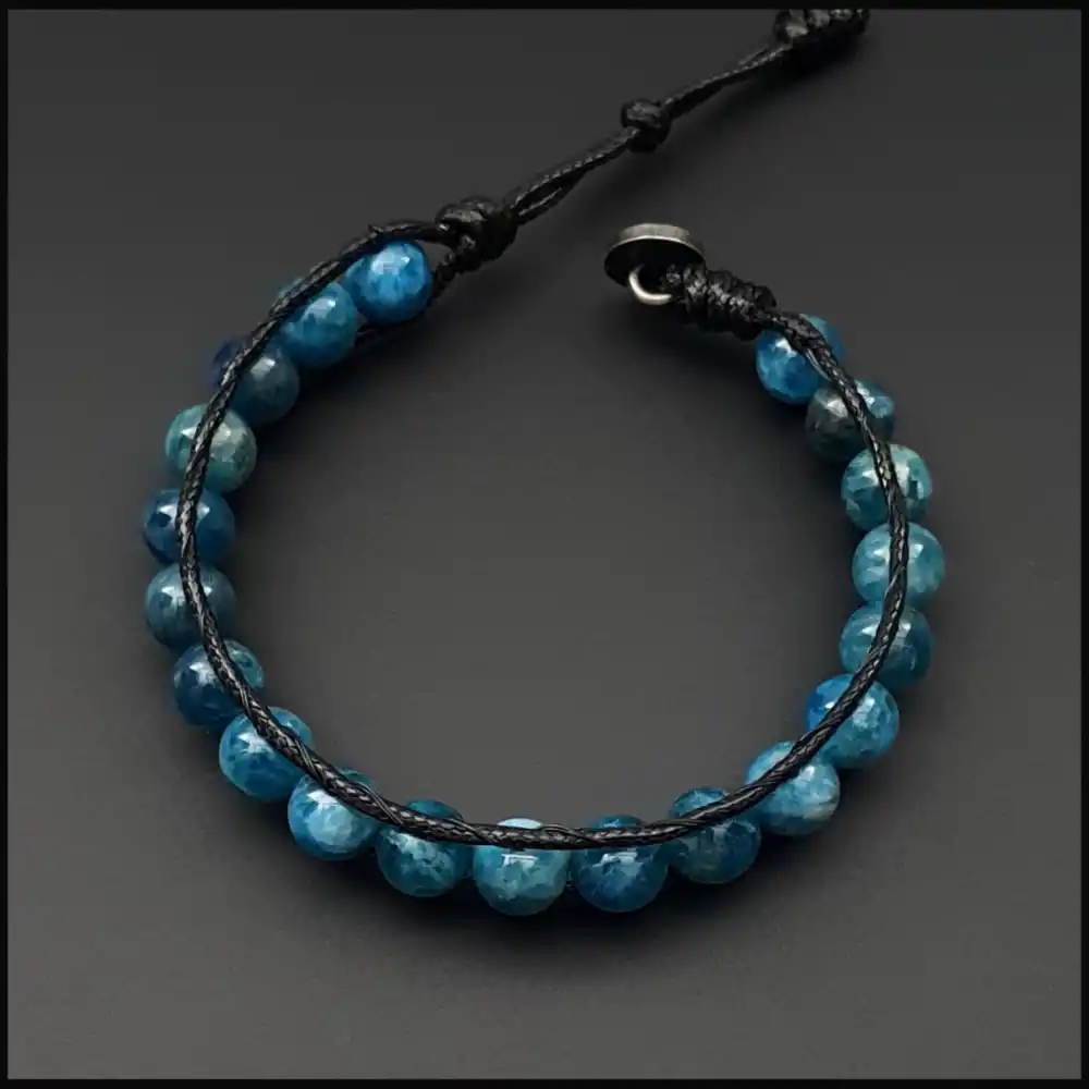 Apatit Taşı Tek Sıra Bohem Bileklik