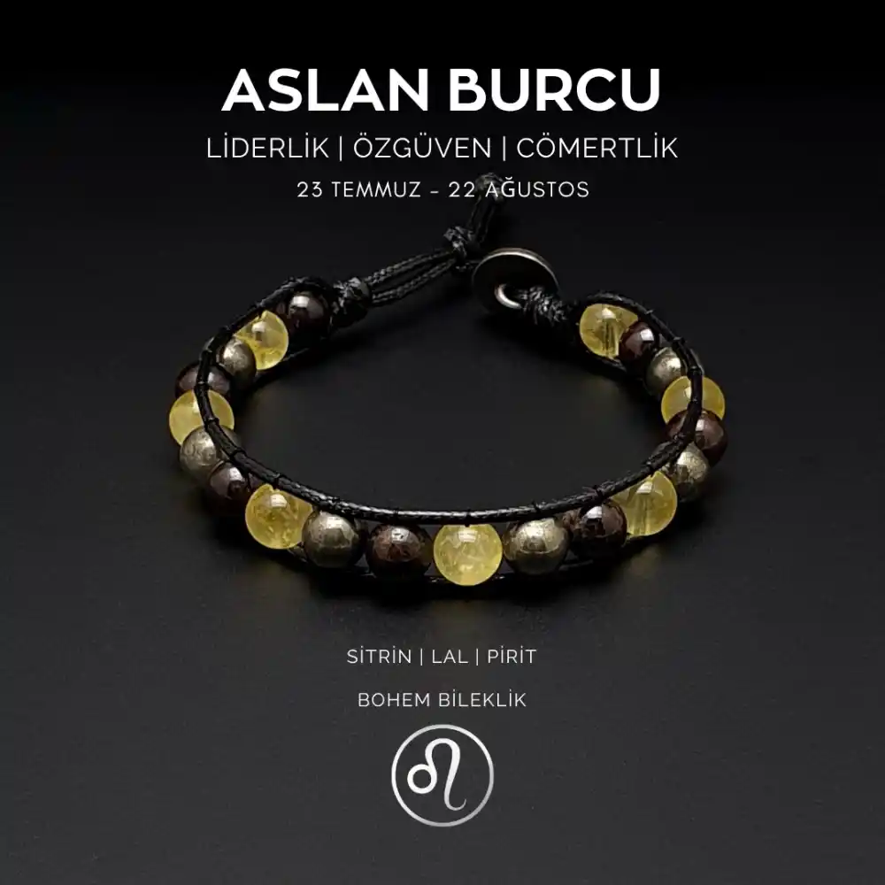 Aslan Burcu Bohem Bileklik
