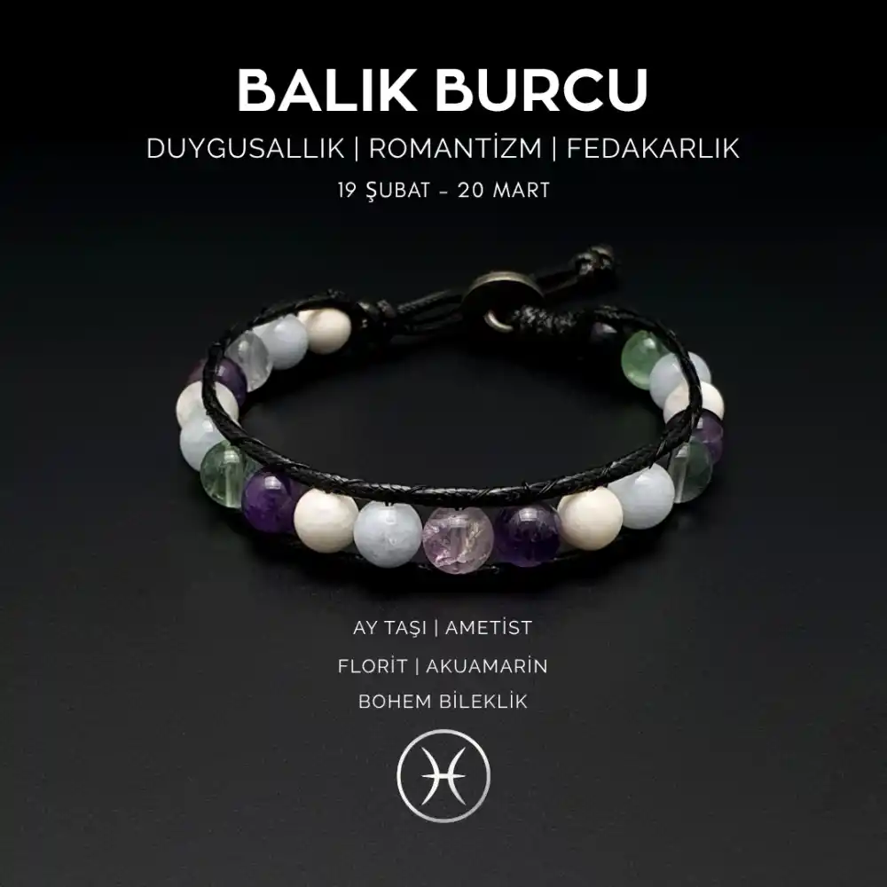 Balık Burcu Bohem Bileklik