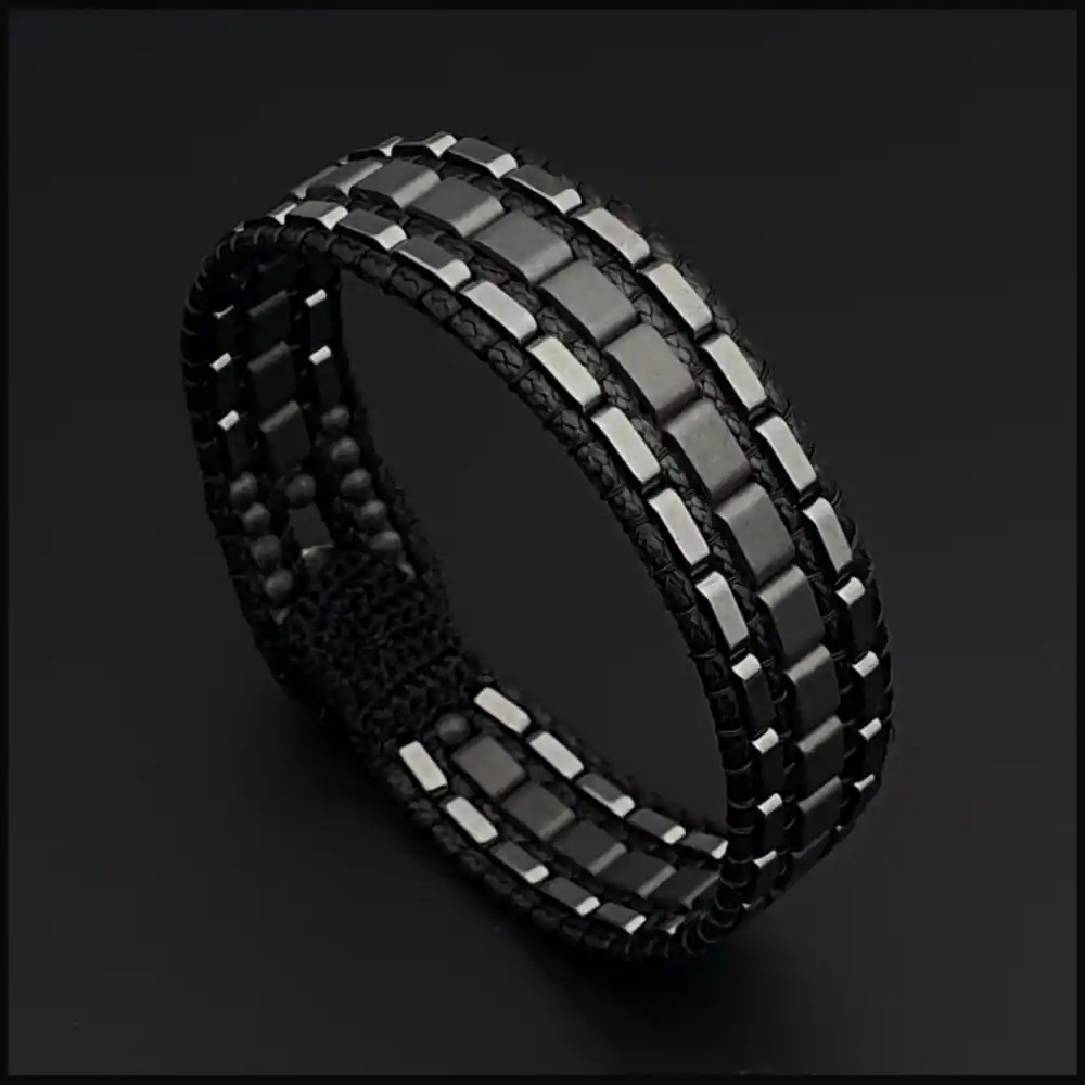 Gri Hematit Tarz Bileklik