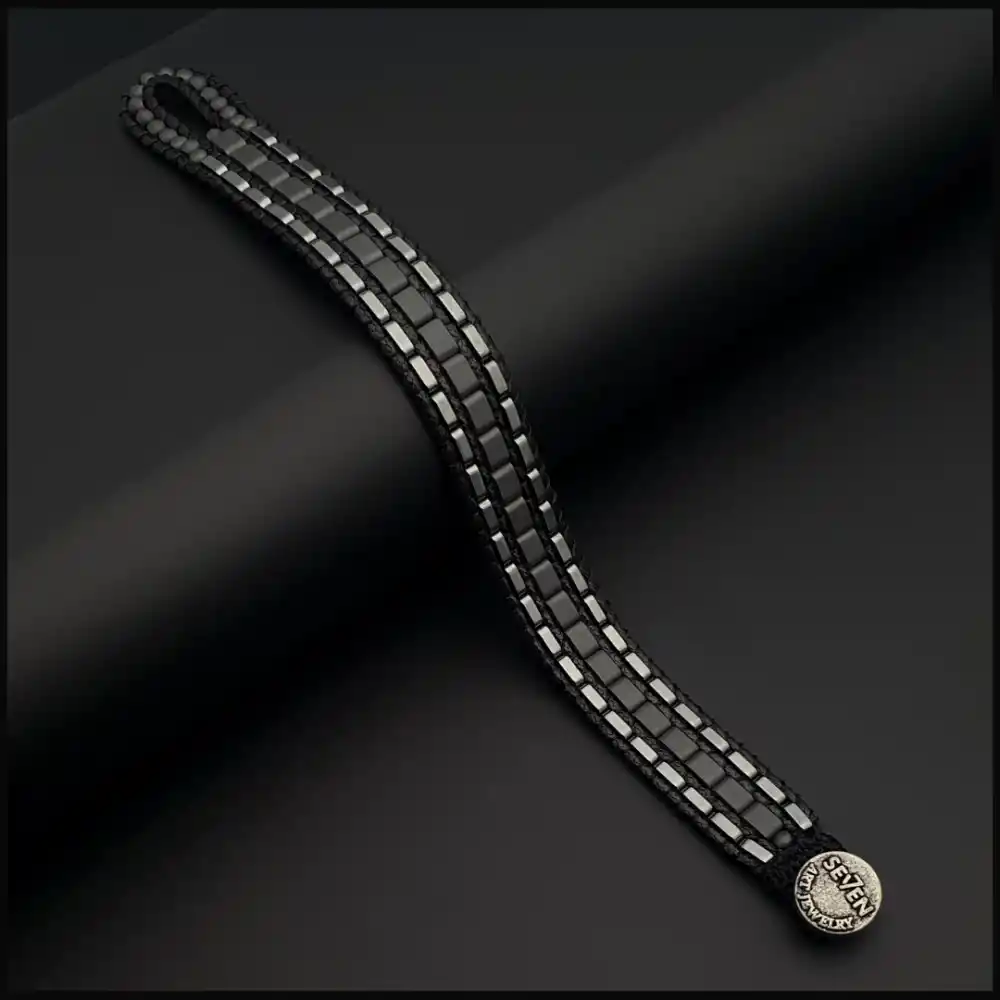 Gri Hematit Tarz Bileklik