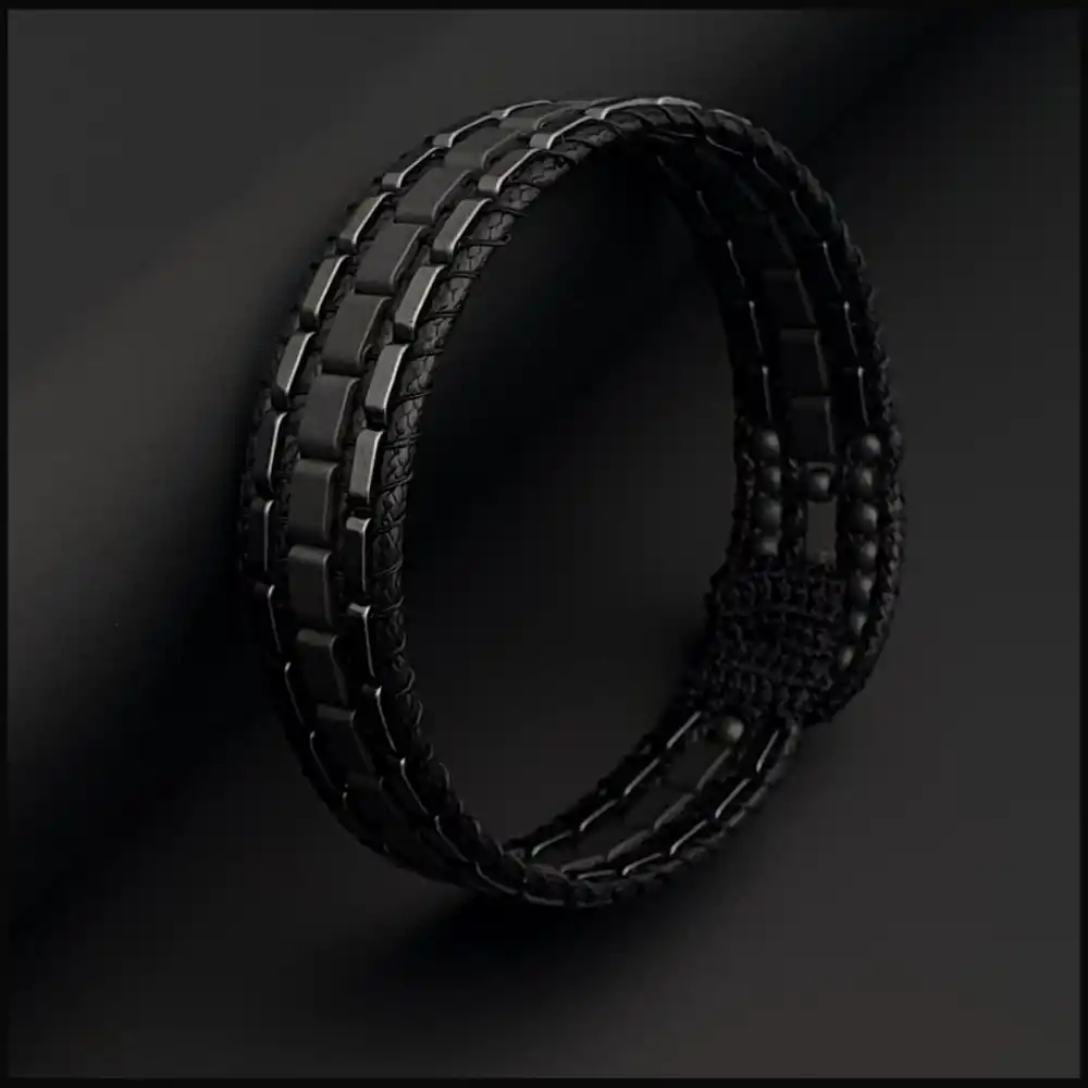 Gri Hematit Tarz Bileklik