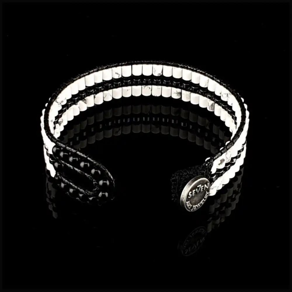 Havlit Taşı ve Hematit Taşı Tarz Doğal Taş Bileklik