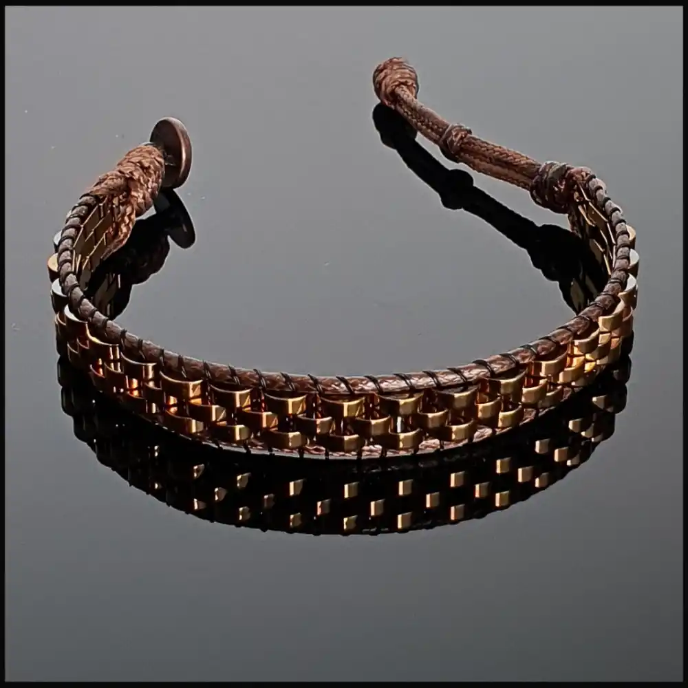 Hematit Bakır Renk Hasır Bileklik