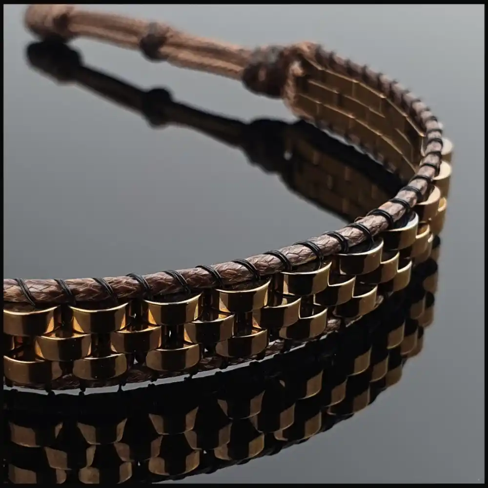 Hematit Bakır Renk Hasır Bileklik