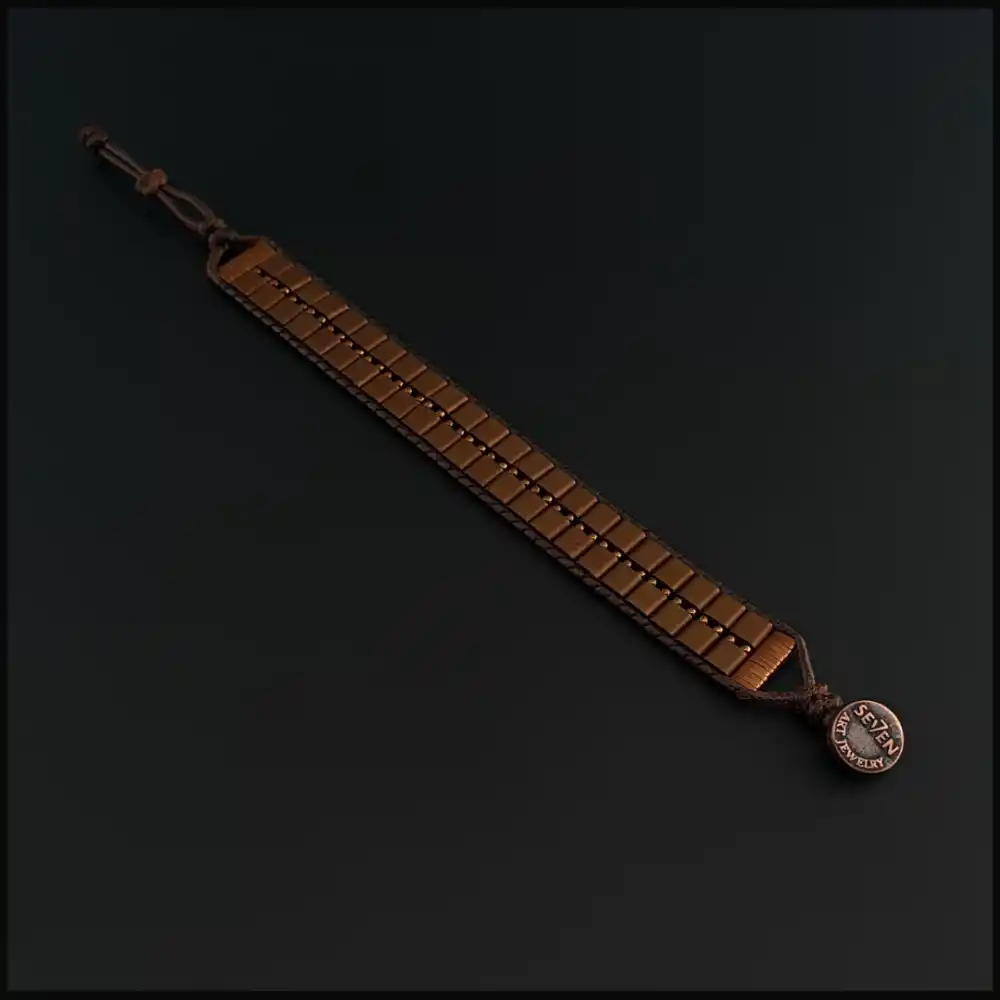 Hematit Kahverengi Zırh Bileklik