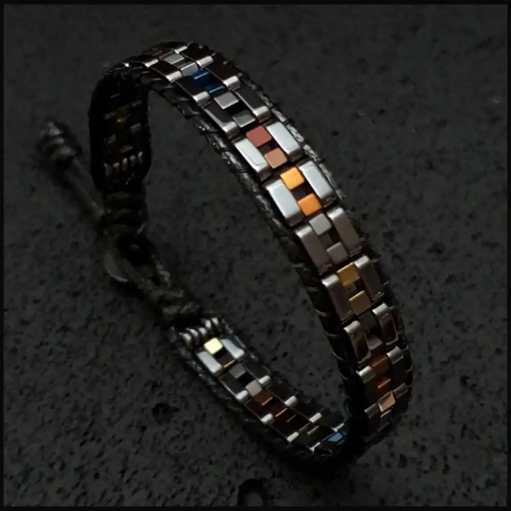 Hematit Taşı Renkli Şık Bileklik