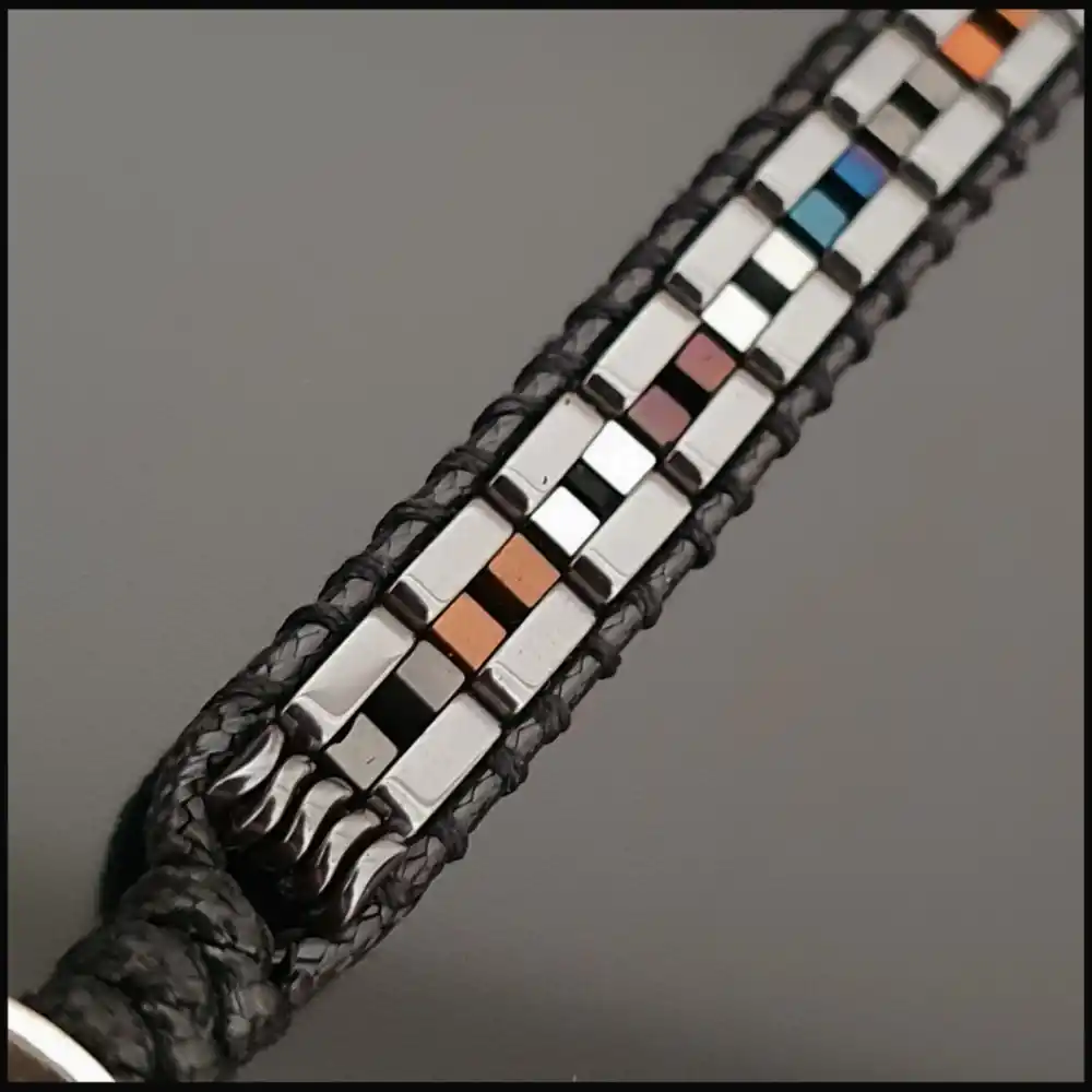 Hematit Taşı Renkli Şık Bileklik