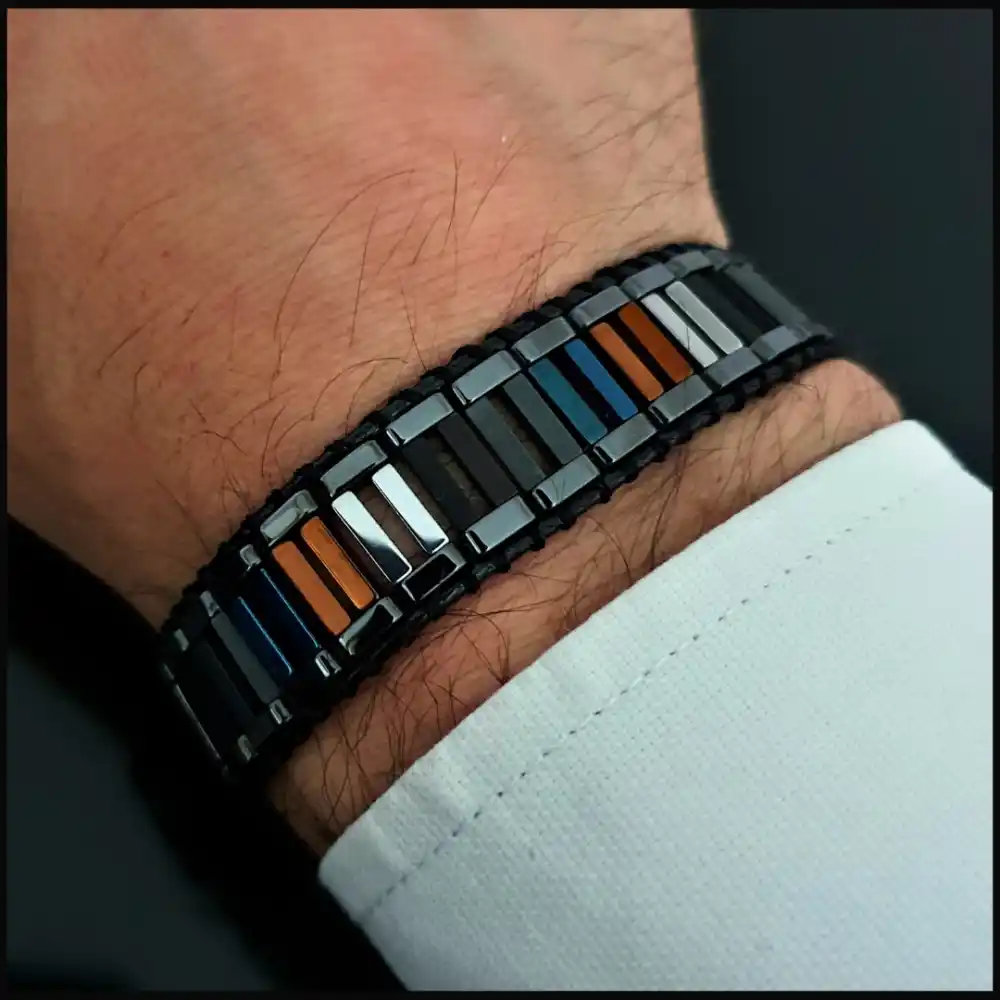 Hematit Taşı Renkli Tarz Bileklik