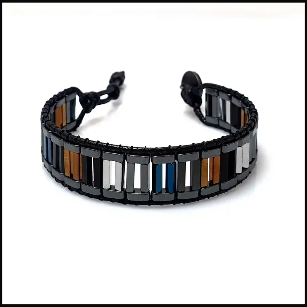 Hematit Taşı Renkli Tarz Bileklik