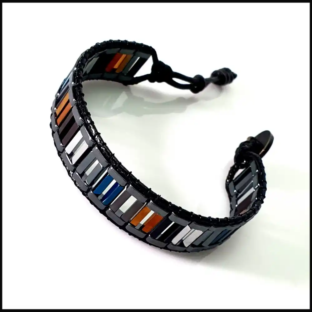 Hematit Taşı Renkli Tarz Bileklik