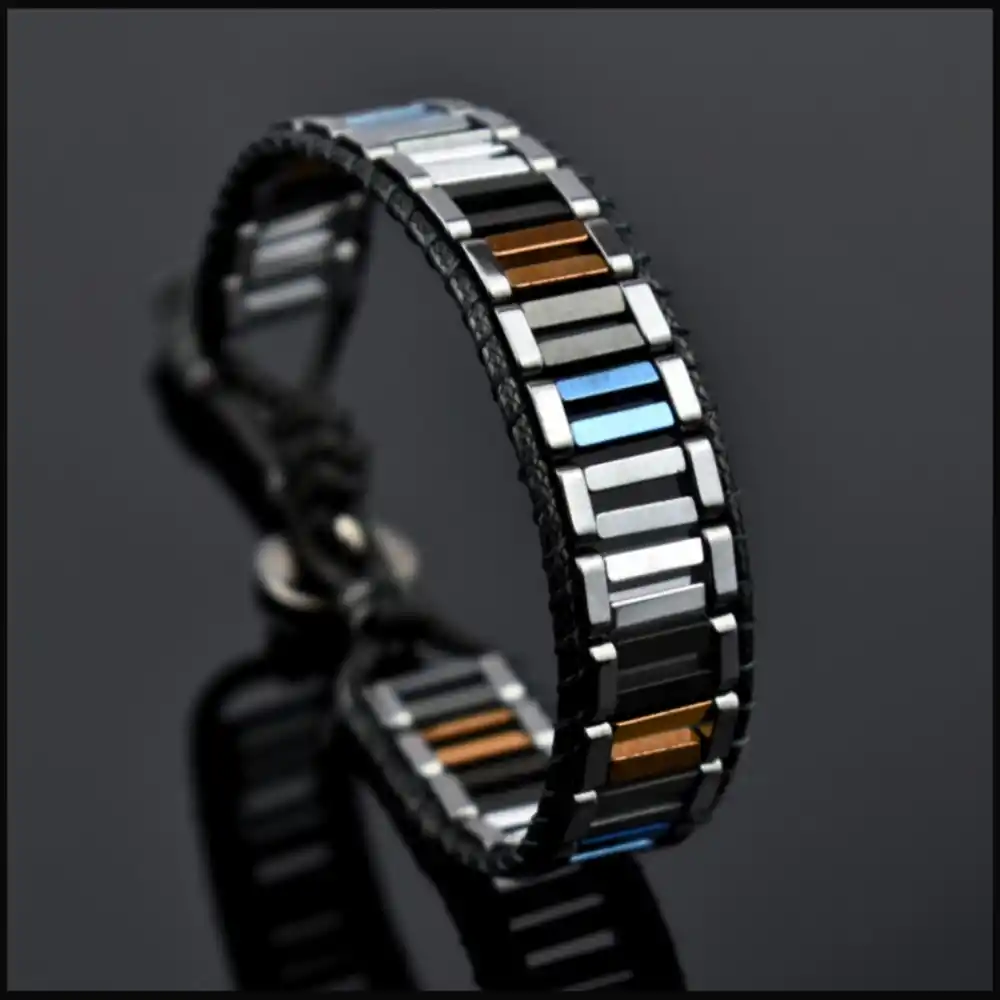 Hematit Taşı Renkli Tarz Bileklik