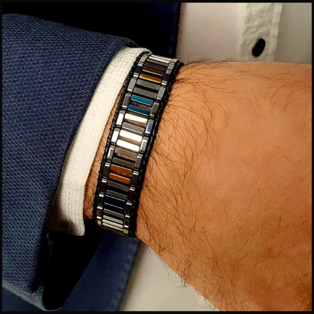 Hematit Taşı Renkli Tarz Bileklik