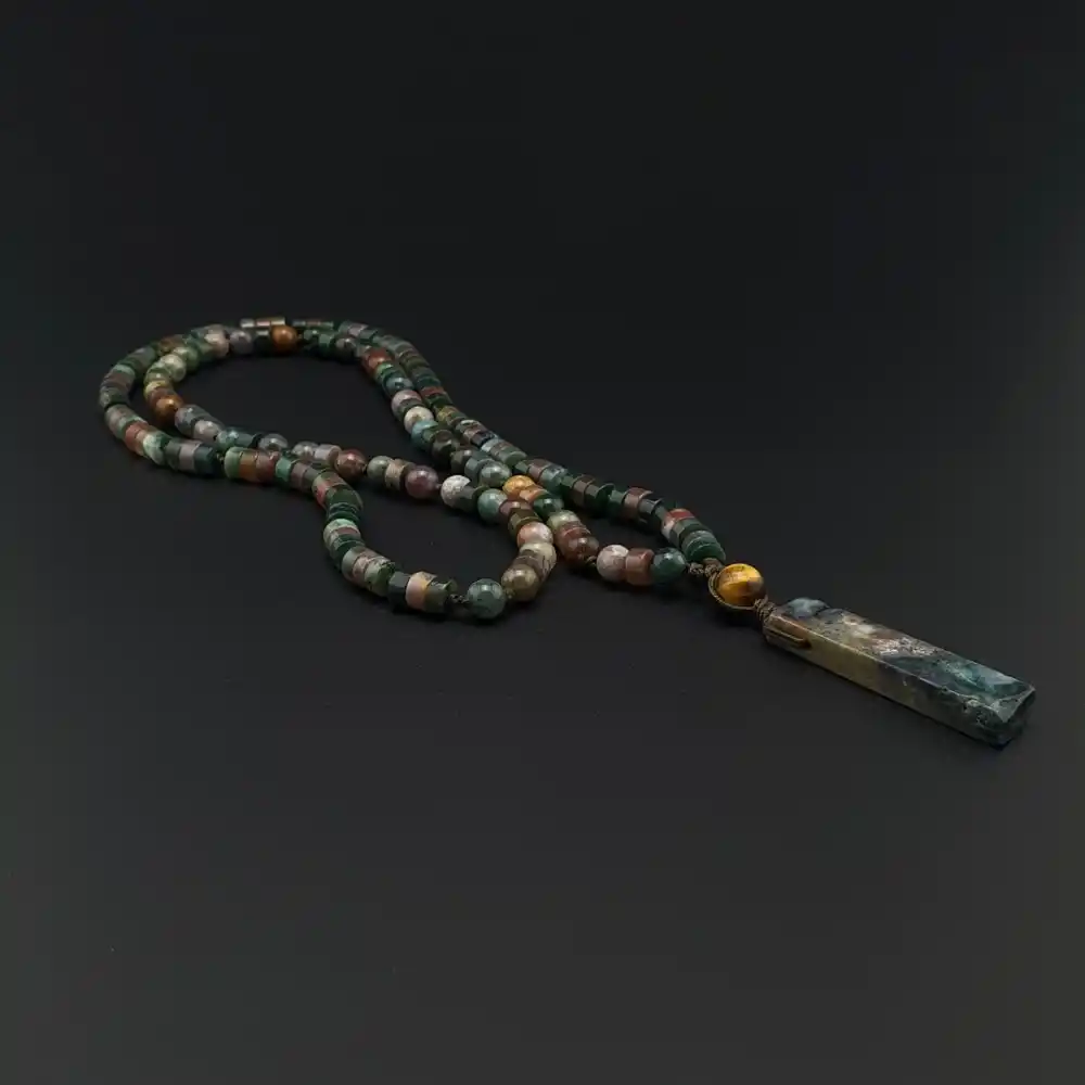 Hint Akiği Uçlu Bohem Kolye