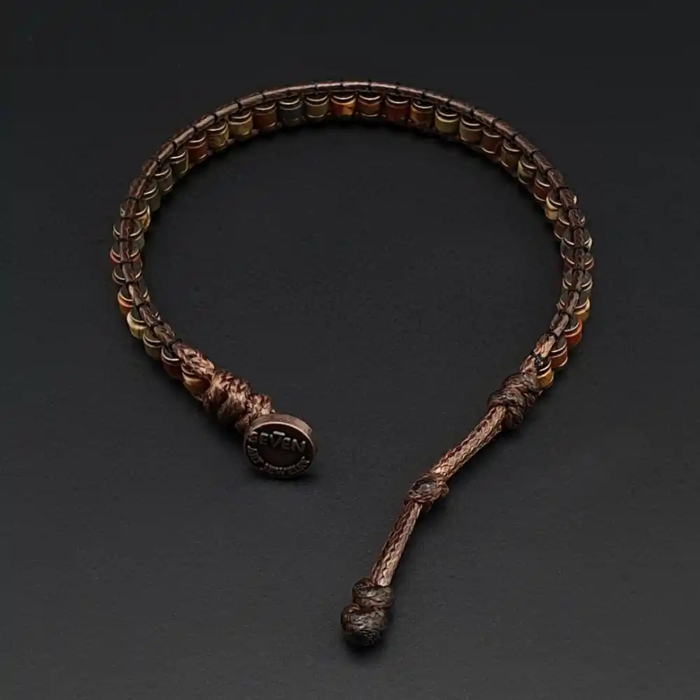 Jasper Hematit Doğal Taş Slim Silindir Bileklik | El Yapımı Erkek Bileklik | Doğal Taş Tasarım Aksesuar