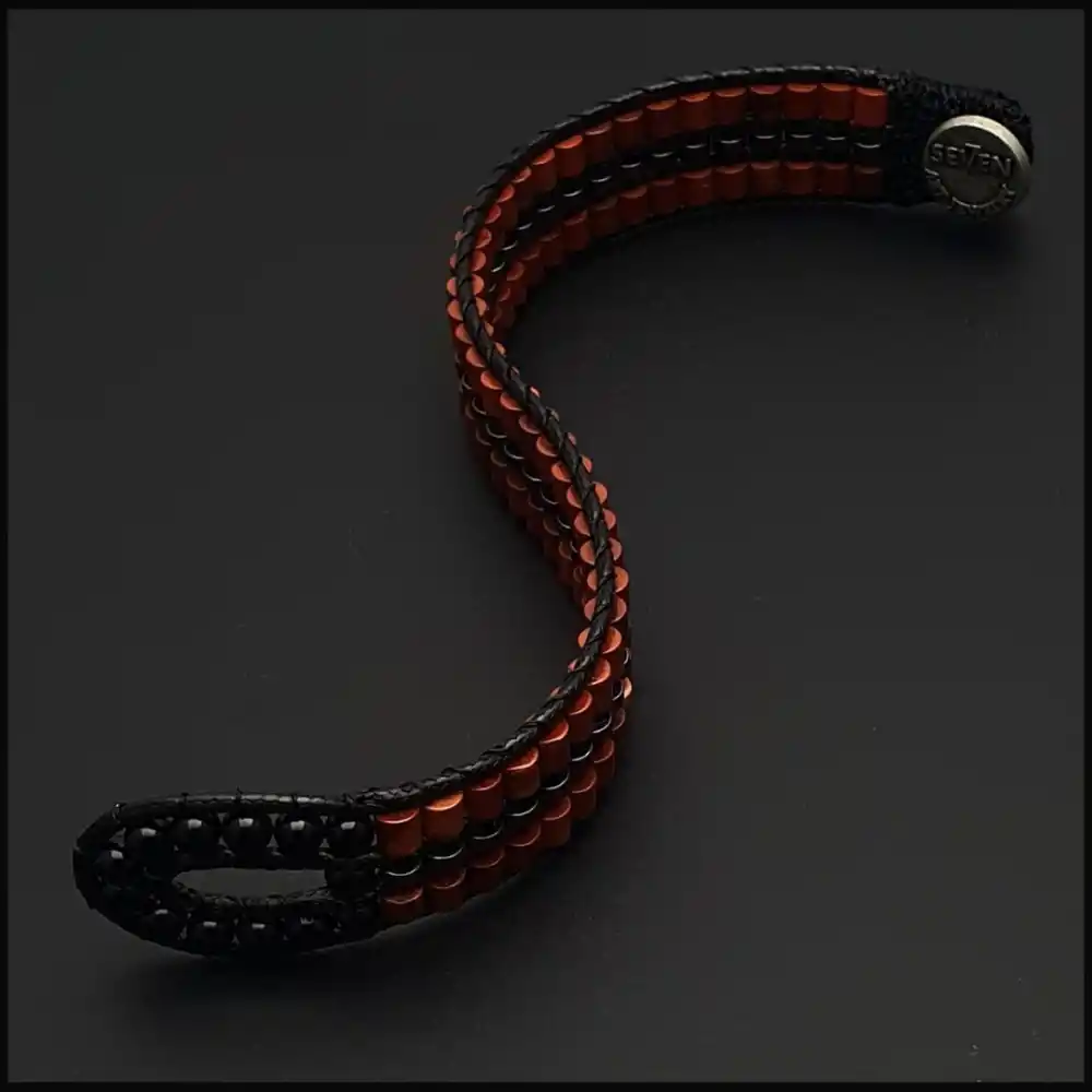 Kırmızı Jasper ve Hematit Taşı Tarz Bileklik