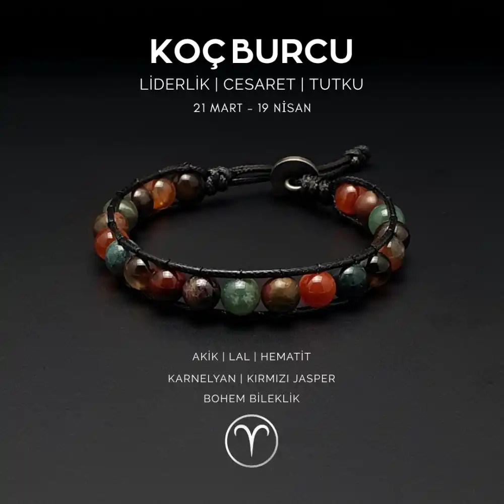 Koç Burcu Bohem Bileklik
