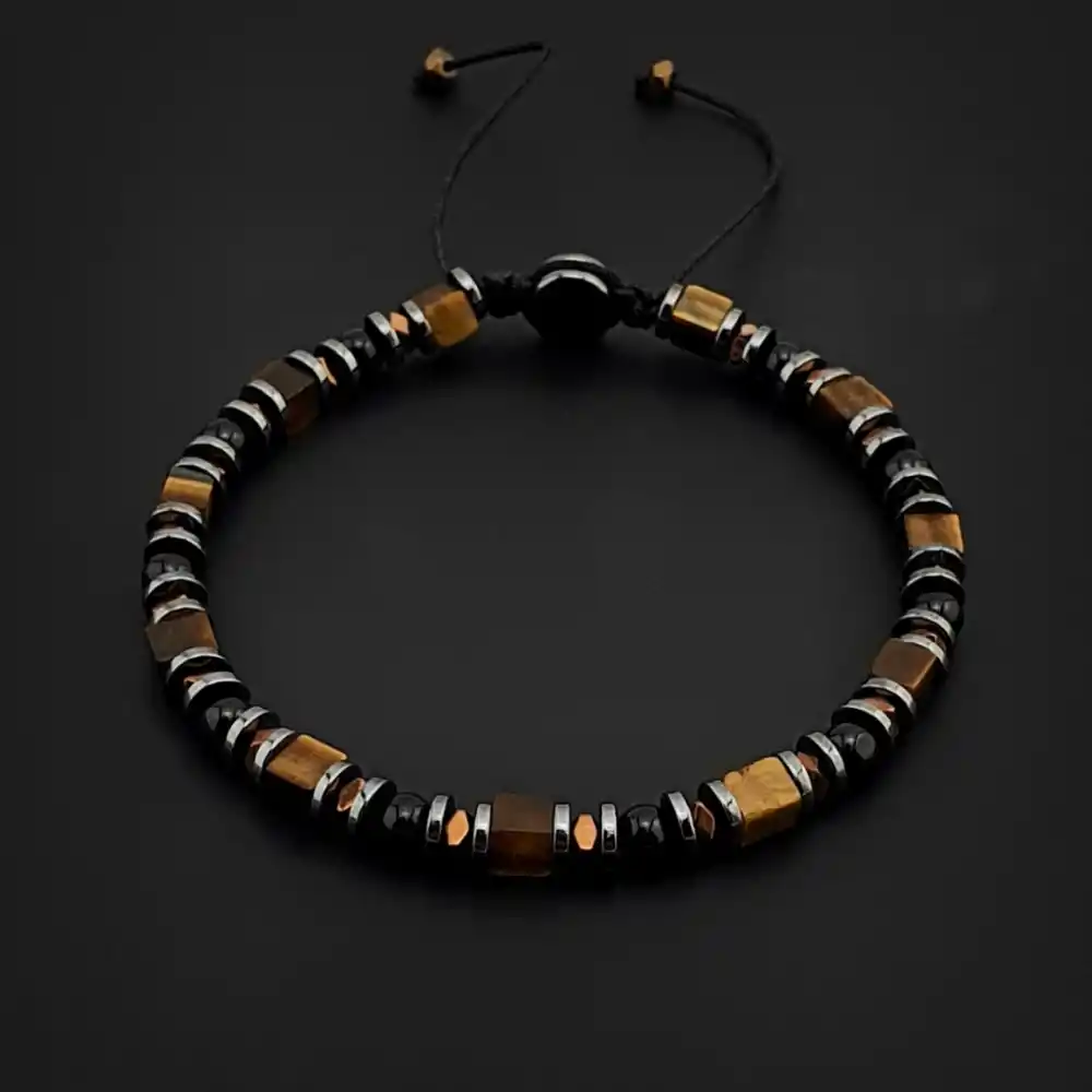 Küp Kaplan Gözü, Akik Taşı ve Hematit Taşı Bileklik